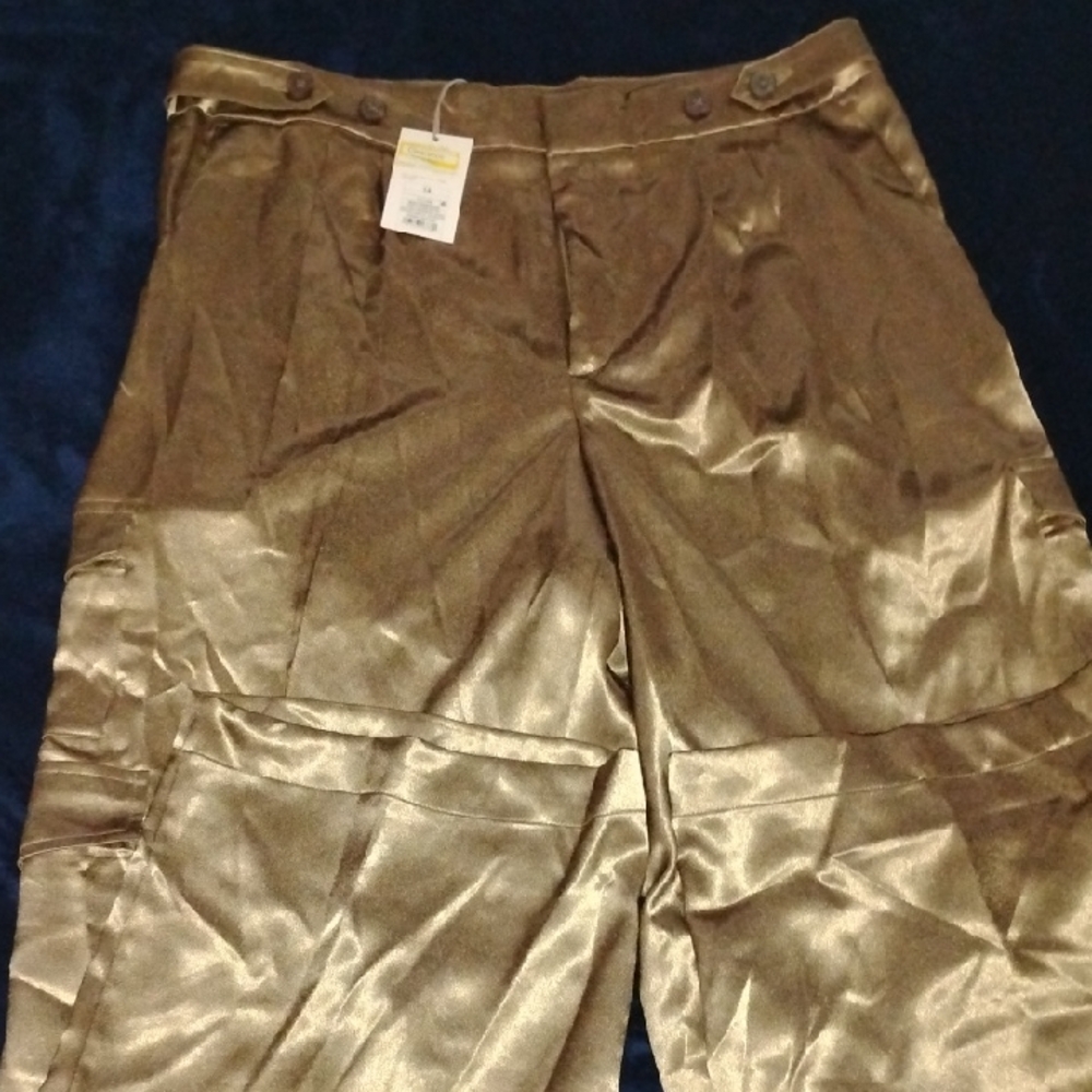A New Day Men's Shiny Gold Cargo Pants